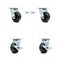 Service Caster 4 Inch Phenolic Caster Set with Roller Bearings 2 Swivel Lock 2 Brake SCC SCC-30CS420-PHR-BSL-2-TLB-2 - alternate 1